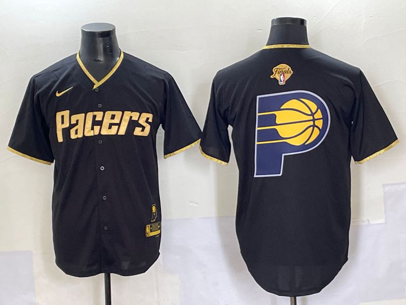 Men 2025 Indiana Pacers Blank Black Joint Name NBA Jersey style 11->indiana pacers->NBA Jersey